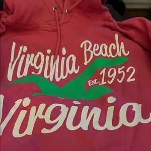 Virginia Beach Graphic Hoodie - Pink